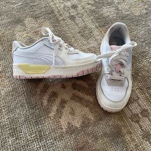 Puma pastel pink and yellow platform sneakers sz 1c